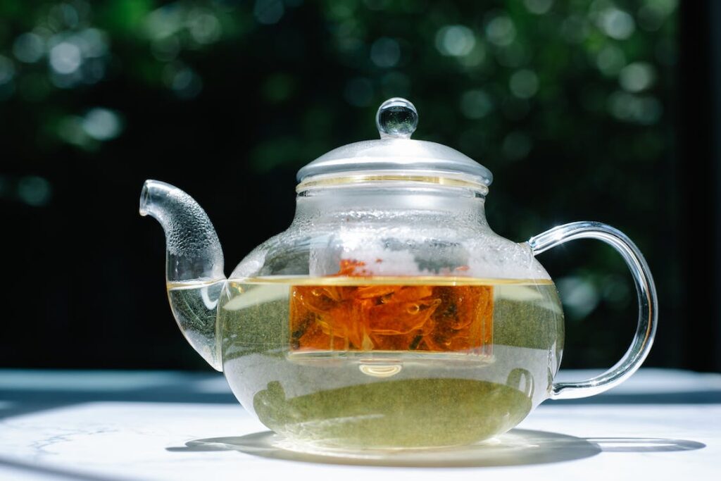 green tea pot