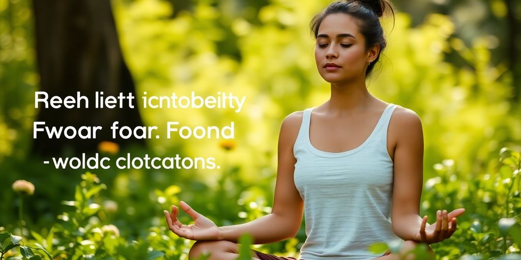 Person meditating in nature for a healthier mindset.